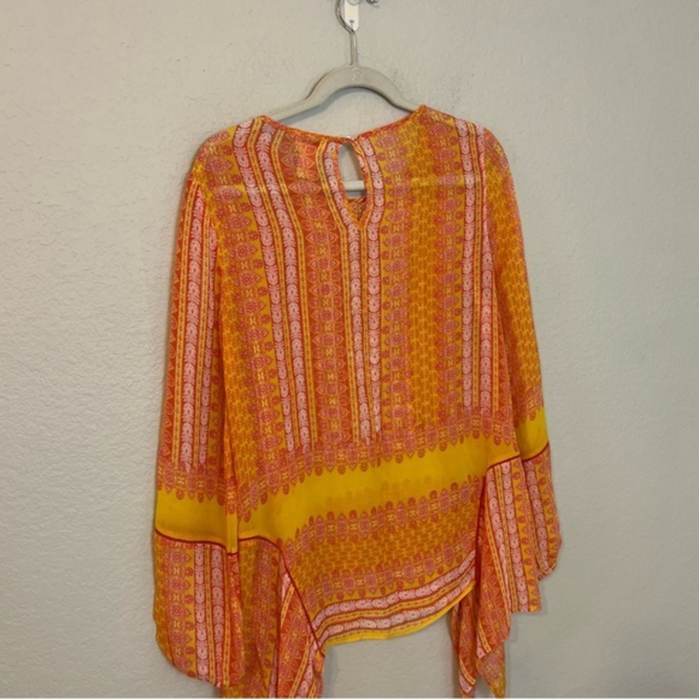 Sundance Lightweight Embroidered Tunic Top Go Beyond Boho Semi Sheer XS - Picture 4 of 4